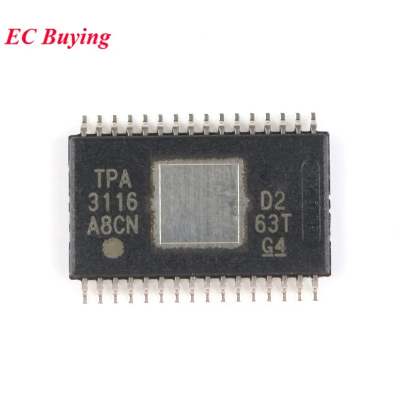 TPA3116D2DADR TPA3116D2 HTSSOP-32 TPA3116 amplificador de potencia de Audio Clase D Chip controlador IC de 2 canales nuevo Original