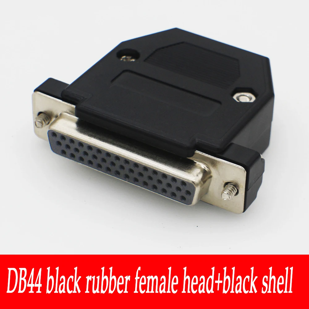 Cabeza de soldadura DB44, enchufe macho/hembra, Kit de carcasa de plástico de 3 filas, Conector de serie de 44 Pines, adaptador de D-SUB 44, carcasa gris y negra - imagen 5