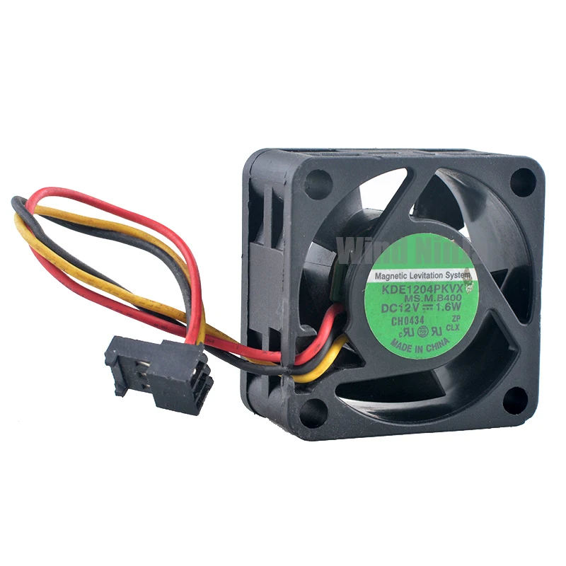 KDE1204PKVX ventilador de refrigeración de alta velocidad 4cm 40mm 40x40x20mm DC12V 1,6 W ventilador de fuente de alimentación de chasis de 3 pines 8200 RPM para Hardware de computadora - imagen 2