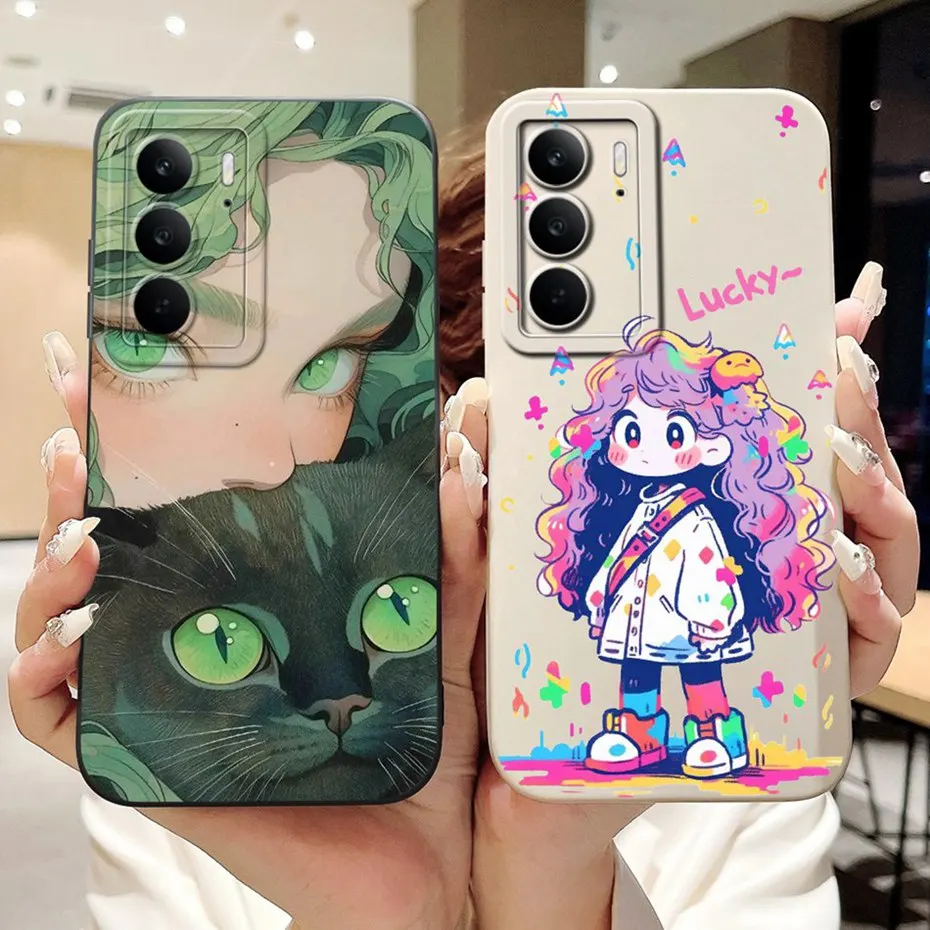 Para Realme C75 C65 funda protectora de teléfono para Realme C75 C65 4G hermosa mariposa Floral impresa fundas de gelatina de silicona suave - imagen 2