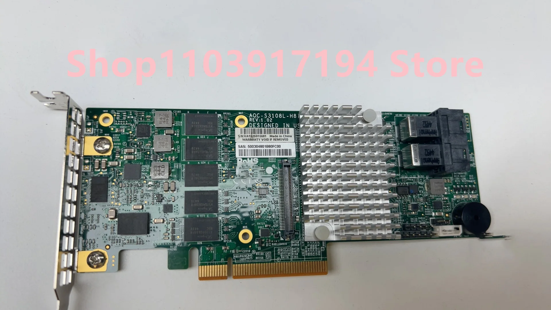 AOC-S3108L-H8iR 12GB 2G caché TARJETA RAID SAS3108 Tarjeta de expansión - imagen 3