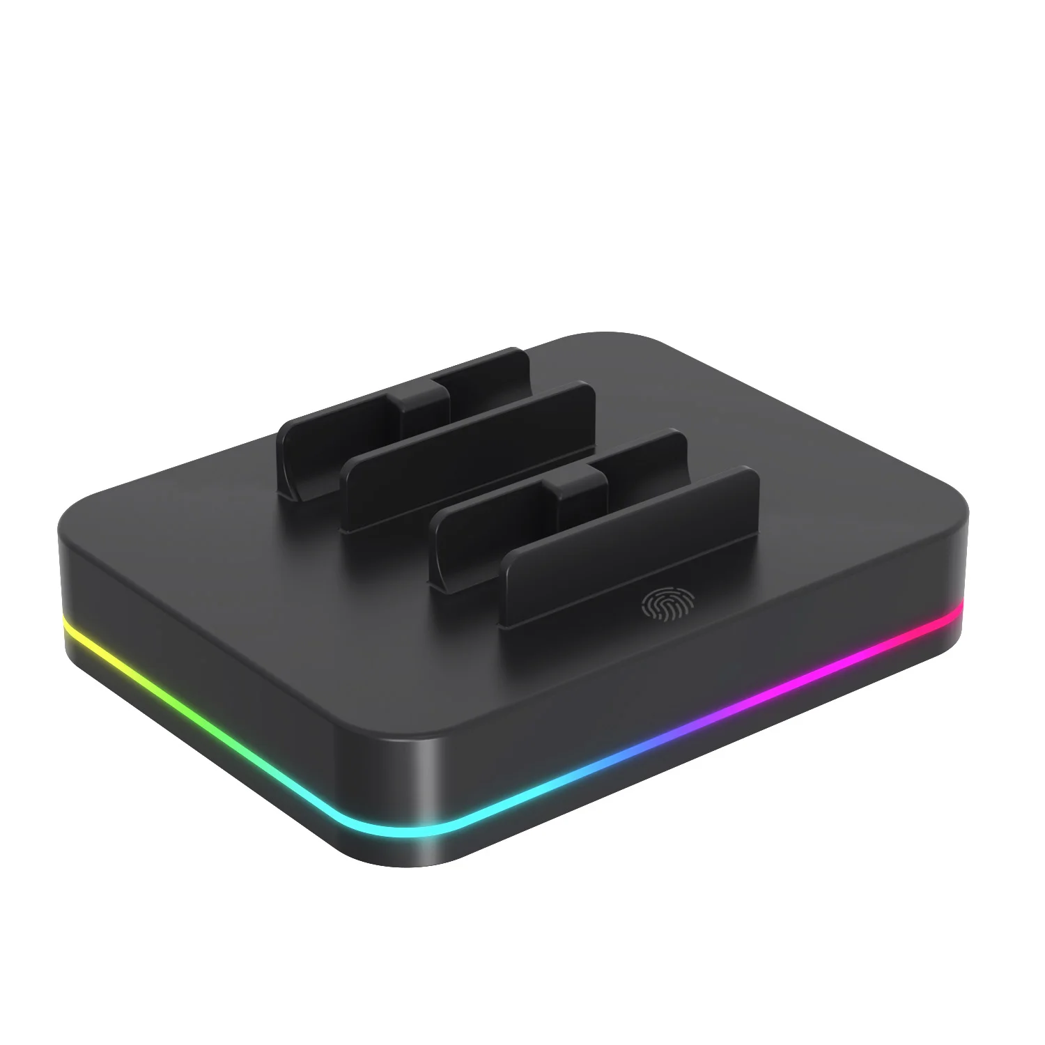 REMANK para Nintendo switch2 base de carga 4 en 1 para switch 2 joycon agarre de carga controlador cargador estación de carga de luz RGB - imagen 4