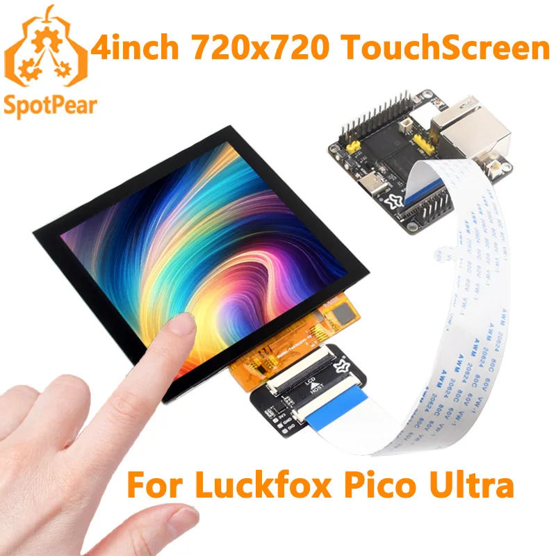 Pantalla táctil LCD para Luckfox Pico Ultra RGB, 4 pulgadas, 720x720 - imagen 2