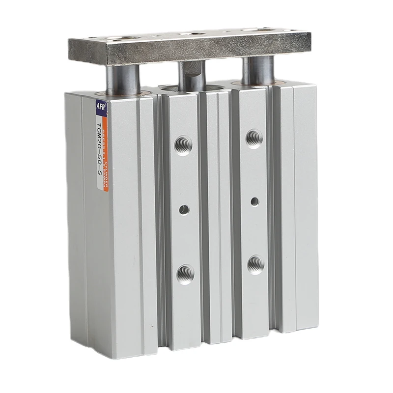 Cilindro guía compacto tipo Airtac, cilindro neumático de aire TCM12 TCM16 20 TCM12X10S TCM16 20 25 32 40 50 63 80X10 20 30 40 60 70S - imagen 4