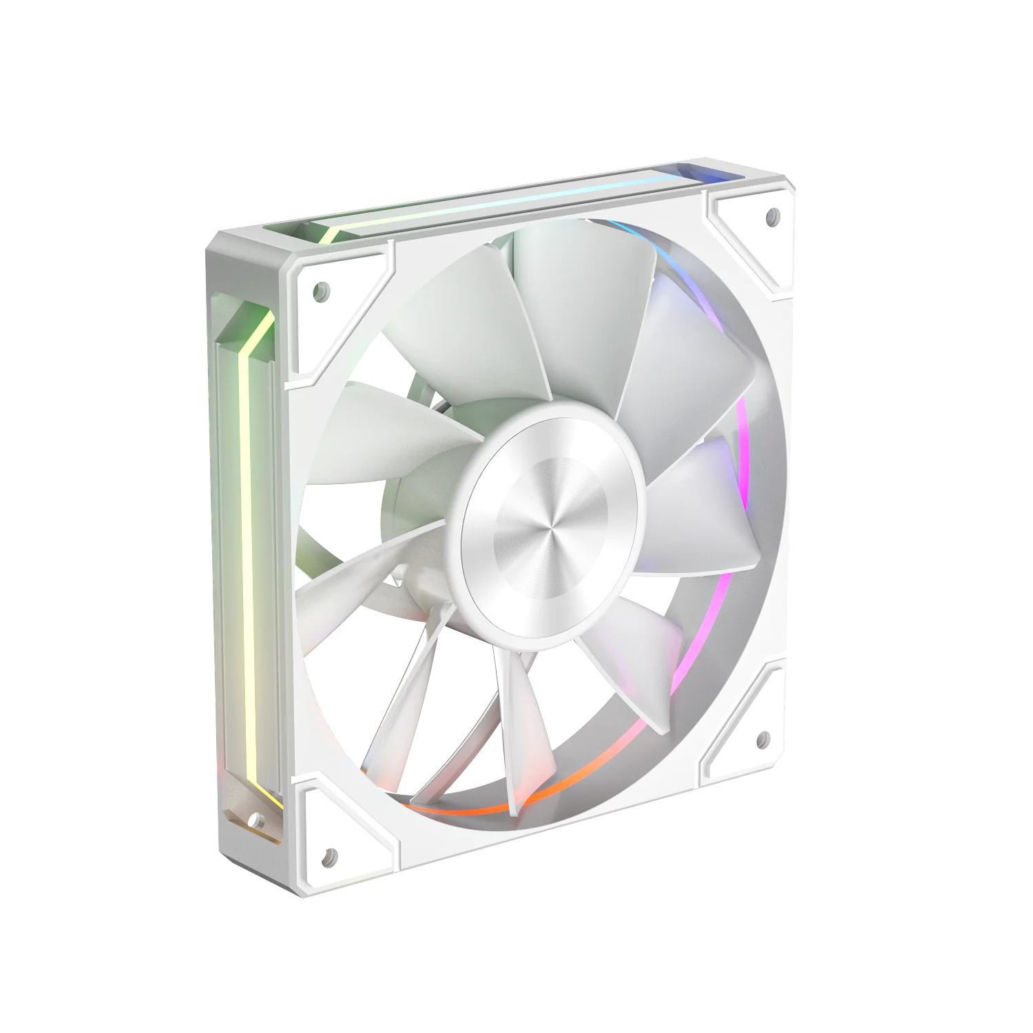 X-GAMERX A12 Ventilador para chasis de computadora 12 cm ARGB 4 pines PWM Ventilador de enfriamiento silencioso 12 V Gran volumen de aire 71.66 CFM/800-1800 RPM - imagen 5