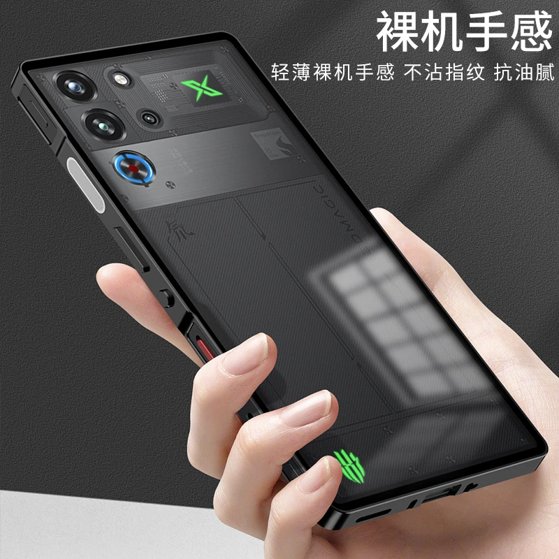 Funda para Nubia Red Magic 10 Pro Plus, cubierta trasera mate de aleación de aluminio de lujo de un solo lado para RedMagic 10 Pro, parachoques a prueba de golpes - imagen 2