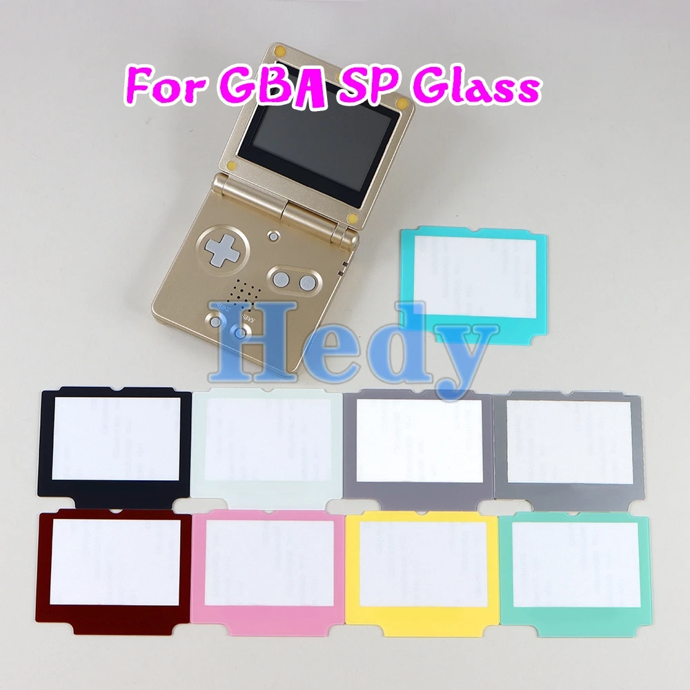 Pantalla de Cristal de repuesto, cubierta de Panel de protección de lente, pieza de reparación para Protector GBA SP, 1 unidad