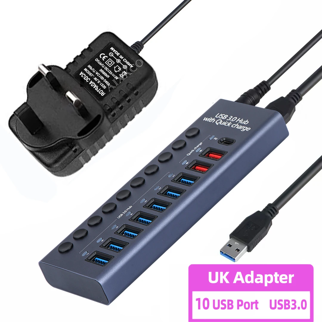 10Port PD UK Plug