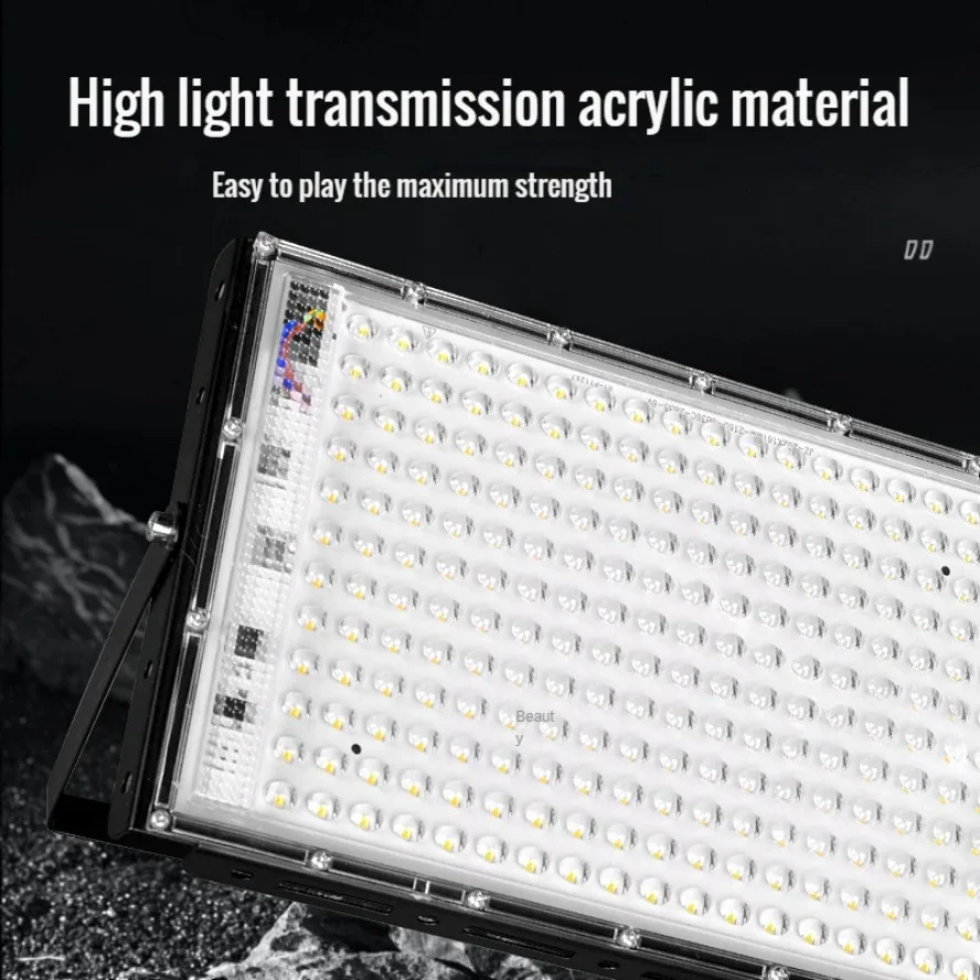 Reflector grande ultrabrillante 200W 100W para exteriores IP66 AC220V múltiples protecciones para jardín fiesta iluminación exterior foco - imagen 2