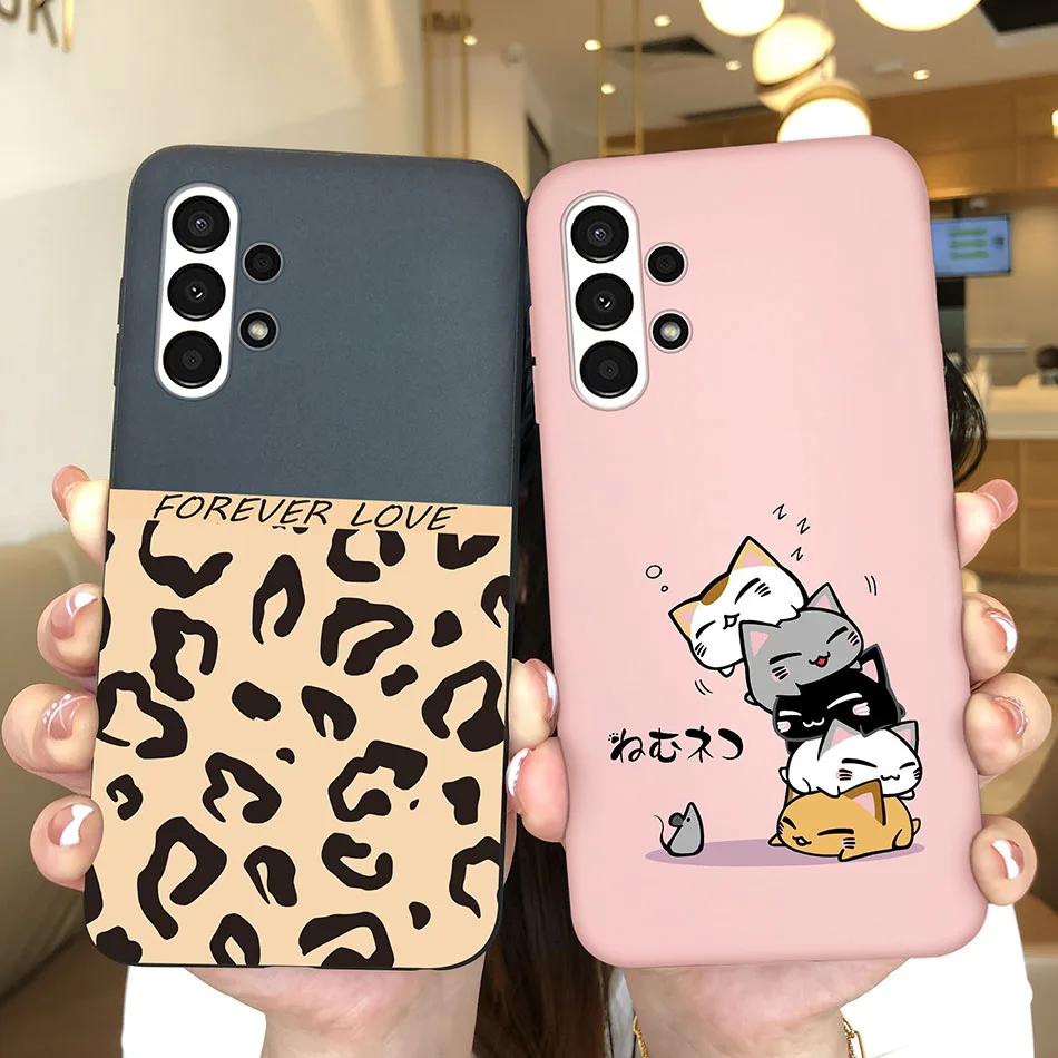 Funda de teléfono para Samsung Galaxy A13 4G, carcasa de silicona suave con cara sonriente de dinosaurio bonito, parachoques - imagen 3