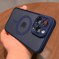 Funda Magsafe iPhone carga inalámbrica magnética antigolpes mate
