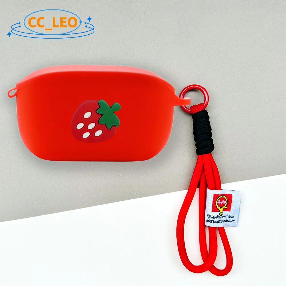 Para JBL Wave100 TWS funda protectora a prueba de golpes Linda cerdito tiburón cordón colgante JBL VIBE100 TWS funda suave de silicona - imagen 5