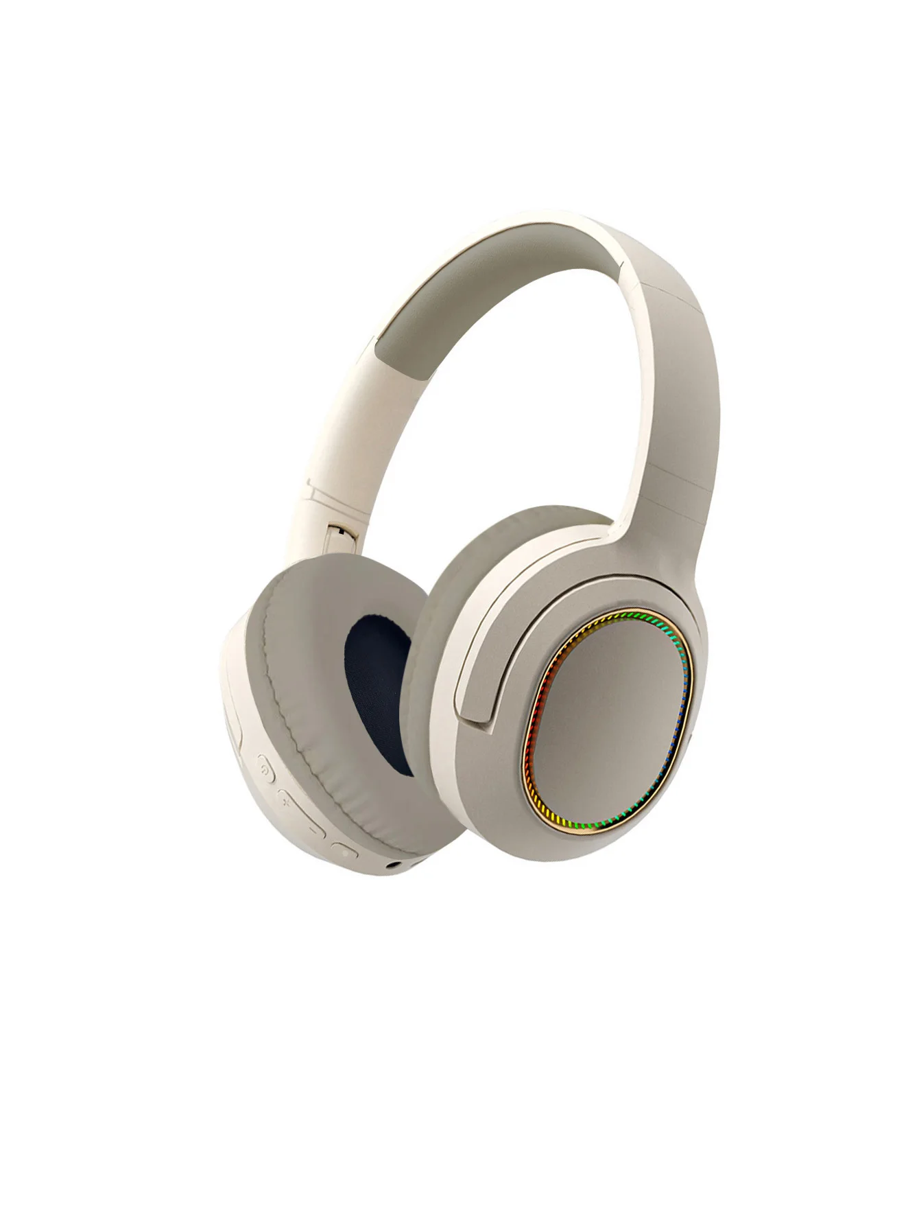 Auriculares Bluetooth sobre la oreja plegables, luces RGB geniales, batería de larga duración, almohadillas suaves para los oídos que no presionan en los oídos - imagen 4