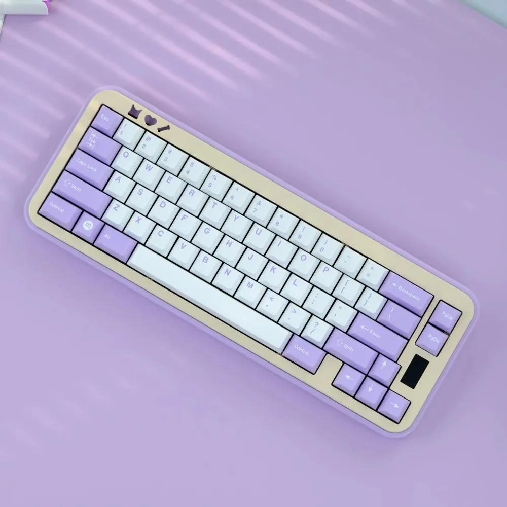 Teclado mecánico Cherry Profile Lavender Purple PBT Dye, sublimación, inglés, MX Switch, 61, 64, 68, 75, 84, 87, 96