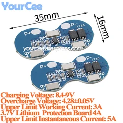 20 piezas/1 unidad 2S 7,4 V 8,4 V 3A Li-ion batería de litio 18650 módulo de placa de protección del cargador BMS PCM Lipo batería 2 paquete de celdas 2S-A18