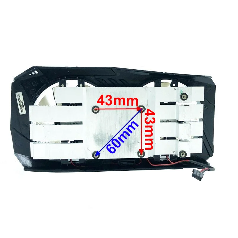 Para Gainward GTX1050Ti 4gb tarjeta gráfica GPU ventilador de refrigeración con funda disipador térmico - imagen 5