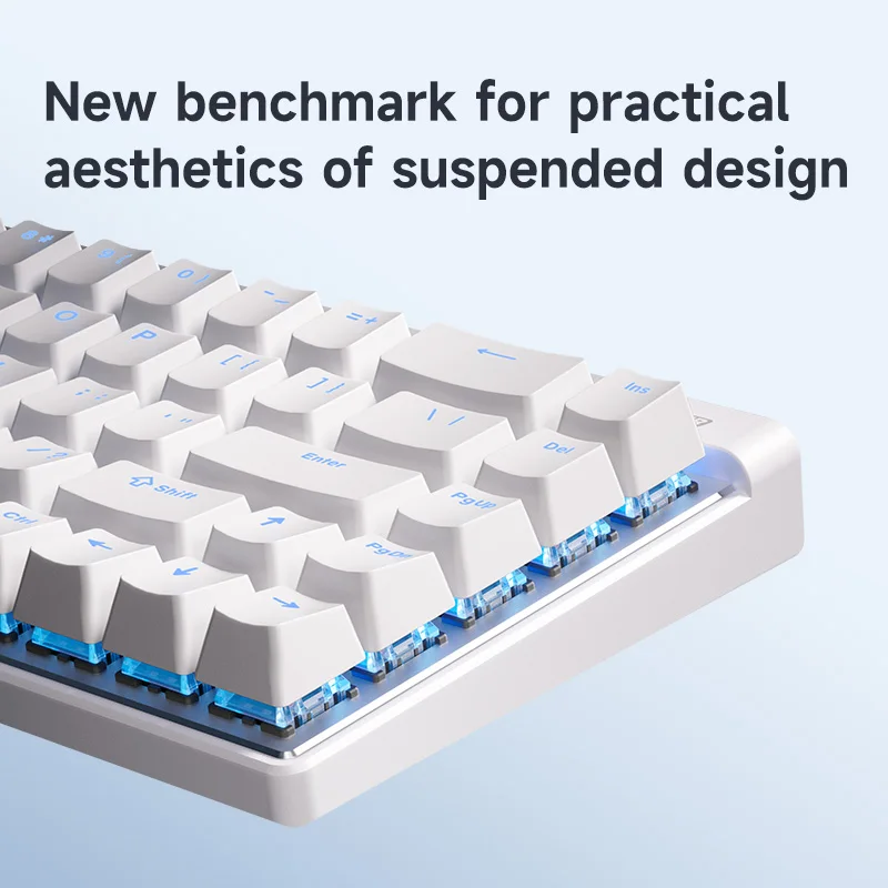 MCHOSE Ace 68 Teclado mecánico de eje magnético de aire con cable de baja latencia junta intercambiable personalizada RGB 8KHz 0,1 MS RT 0,01mm E-sport - imagen 4