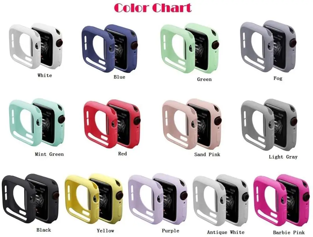 Funda para Apple Watch Ultra 9, 8, 7, SE, 6, 5, 4, funda de silicona para iWatch Series 38mm, 40mm, 41mm, 42mm, 44mm, 45mm, 49mm, accesorios - imagen 5