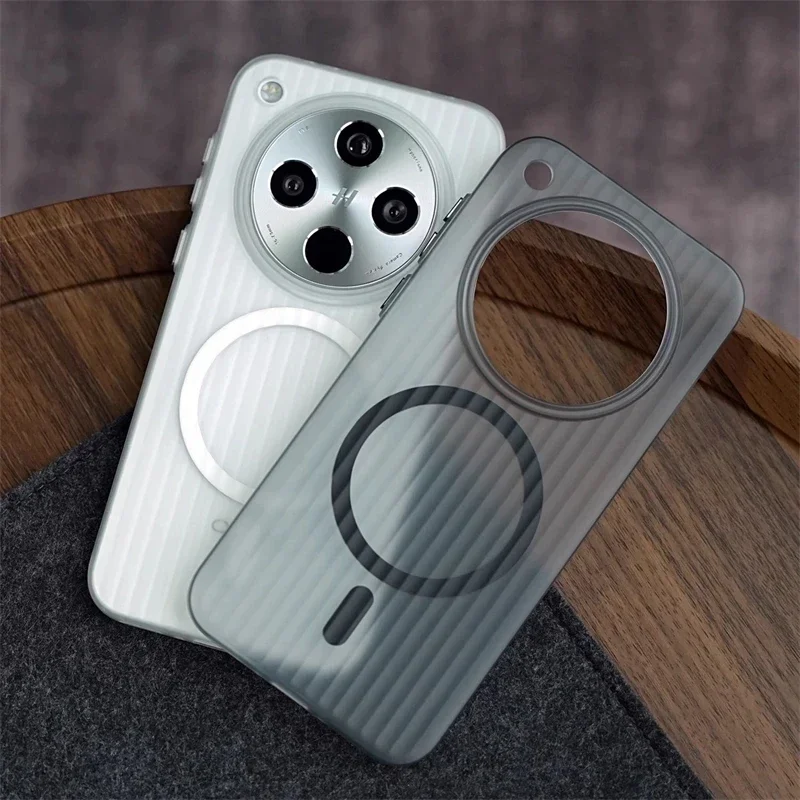 Para OPPO Find X8 Ultra MagSafe transparente equipaje raya cubierta de teléfono para OPPO Find X8 Pro X7 Ultra X6Pro parachoques duro a prueba de golpes - imagen 3