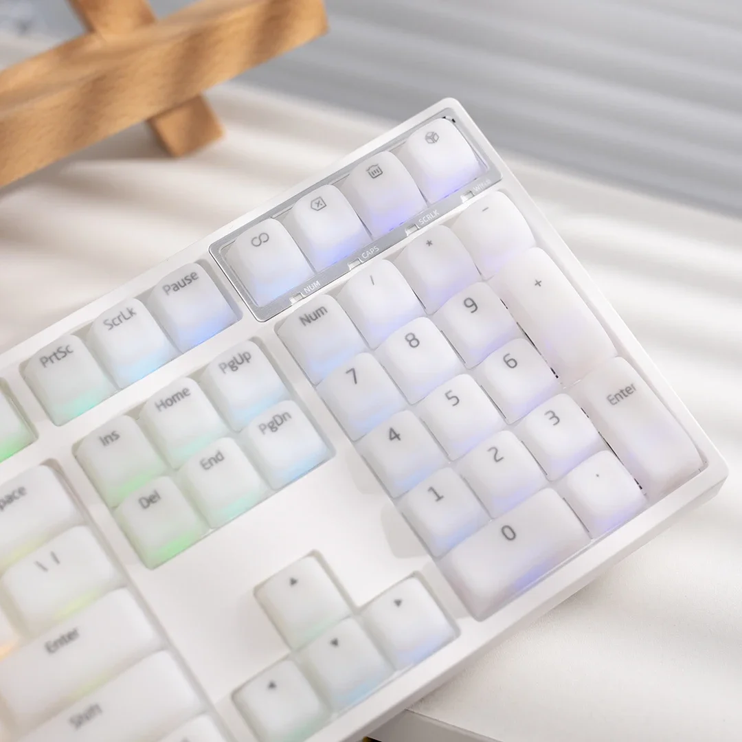 Teclas de silicona translúcidas y suaves, perfil de cereza, adecuadas para teclados mecánicos de 61/ 87 /104/ 108 teclas - imagen 3