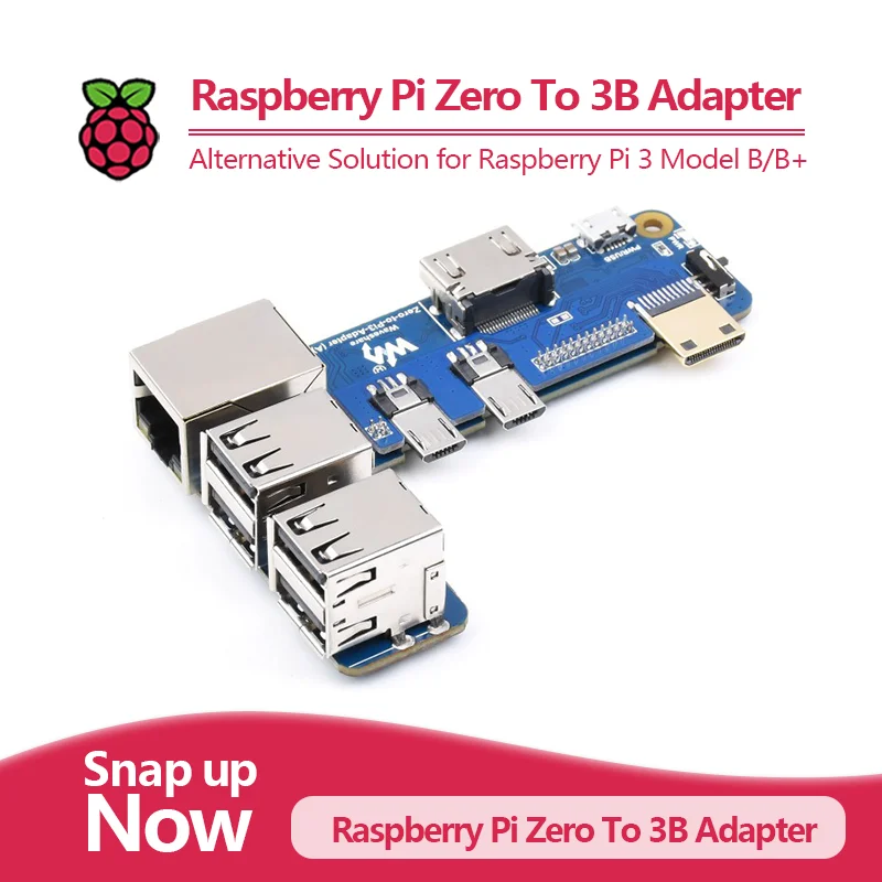 Adaptador Raspberry Pi Zero a 3B, solución alternativa para Raspberry Pi 3 Modelo B/B+, basado en Raspberry Pi Zero