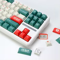 GMK Kaiju Keycaps PBT ISO Alice Retro Cereza para teclado mecánico