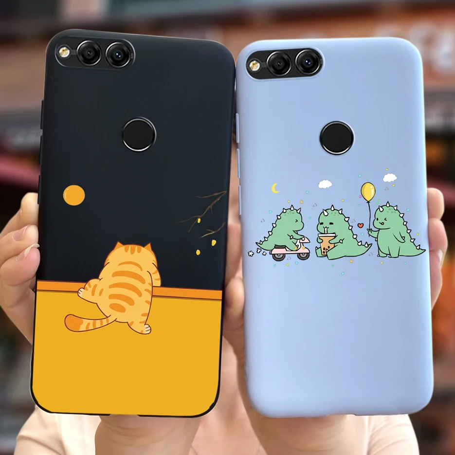 Funda de silicona suave para teléfono Huawei Honor 7X, BND-L21 de dibujos animados de astronautas, 5,93 pulgadas, BND-L22 - imagen 4