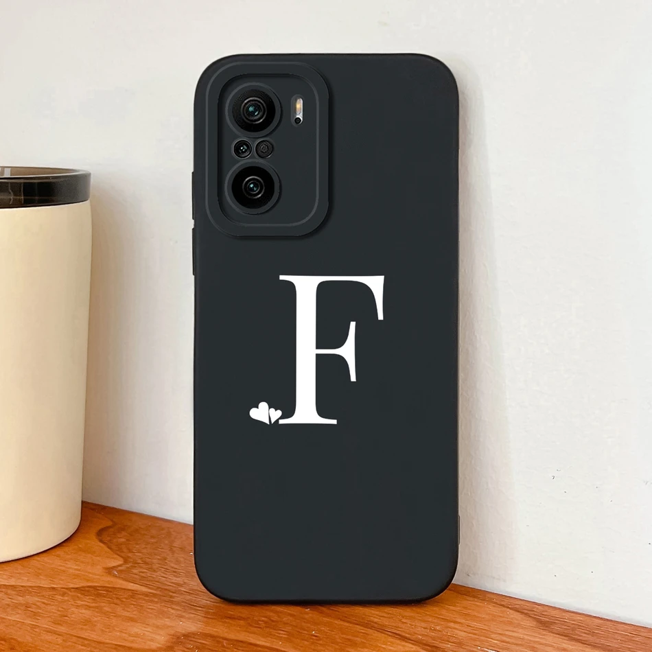 Funda de teléfono para Xiaomi Mi 11X Pro, Funda de silicona líquida suave y lisa con letras a la moda para Mi 11X11XPro, fundas traseras de alta calidad - imagen 3