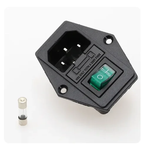 AC-08 AC01A con enchufe macho fusible de 10A 250V con interruptor de barco SwitchRocker enchufe de clavija Triplex de alimentación de 4 pines con terminales de fijación - imagen 5