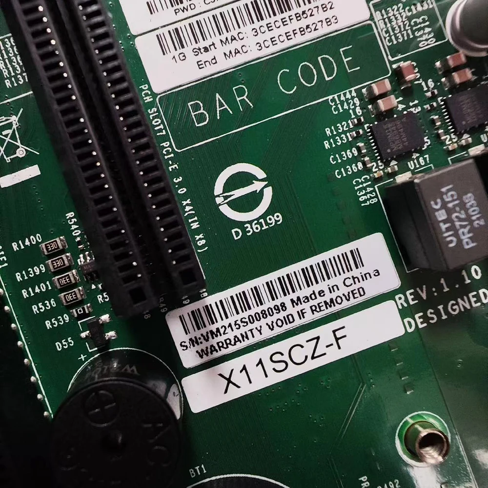 Para servidor Supermicro uATX placa base Intel C246 LGA-1151 DDR4 X11SCZ-F - imagen 4