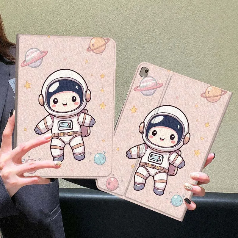 Arte de dibujos animados de astronauta para Huawei Honor Tab Magic Pad GT 6 X9 X8A X8 V8 V7 9 8 2 3 13,3 10 Pro pulgadas funda para tableta