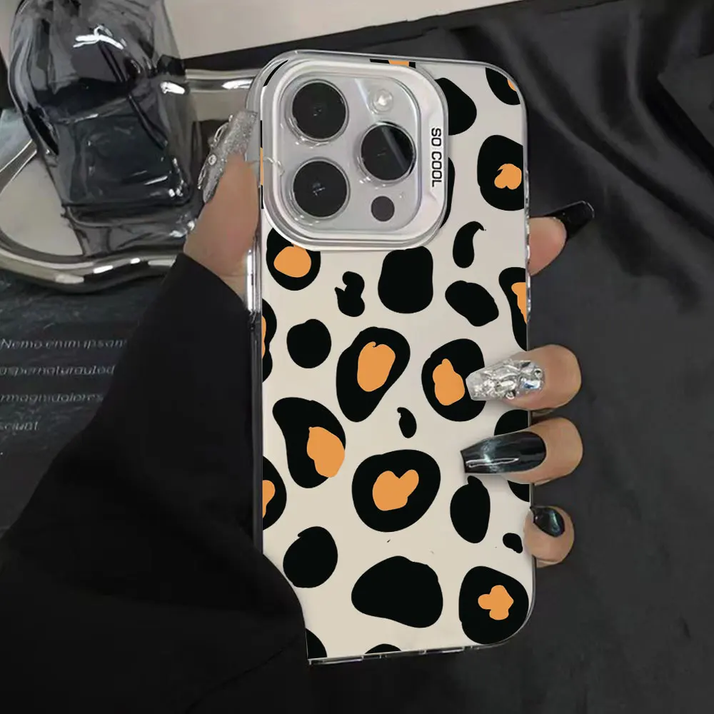 Funda con estampado de leopardo para Huawei Honor X6B X6C, funda trasera a prueba de golpes para Honor X6c X6b, Fundas de teléfono IMD plateadas - imagen 3