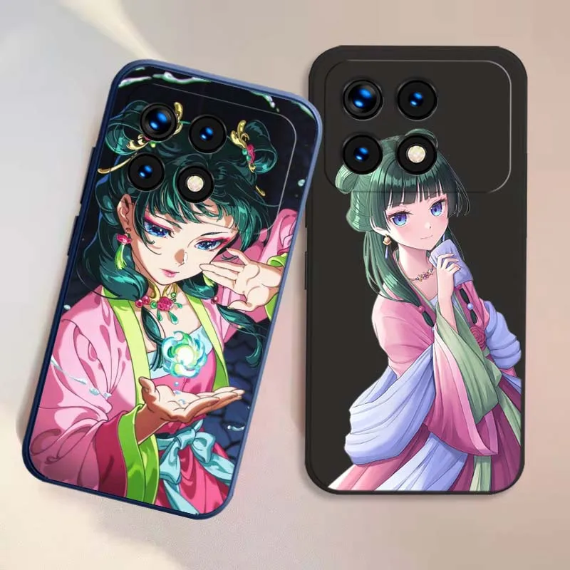 MaoMao Anime para Xiaomi Poco F7 F6 F5 F4 F3 F2 F1 M3 C75 C71 C65 C61 C55 C51 C50 C40 Ultra Pro funda de teléfono