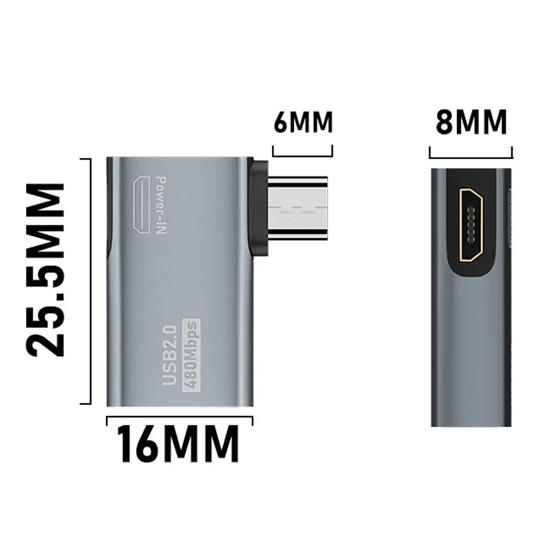 Adaptador Micro USB OTG de 90 grados para Fire Stick TV Snes mini Classic Nes Mini con fuente de alimentación en ángulo izquierdo y derecho - imagen 2