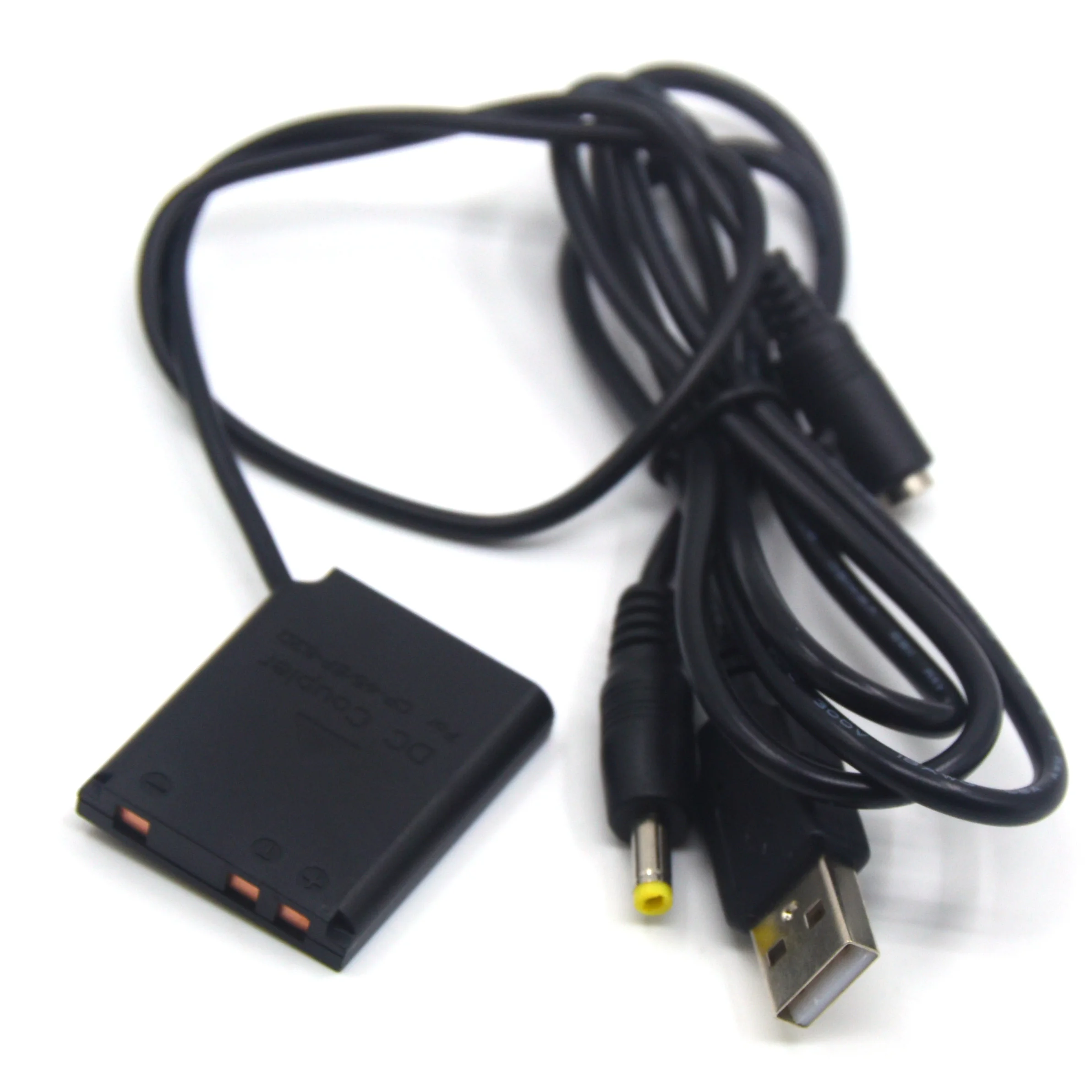 Cable USB Power Bank a 4017 + Li40B Li42B batería simulada CP-45 acoplador CC para Pentax D-Li63 Fuji NP45 Nikon EN-EL10 KLIC-7006