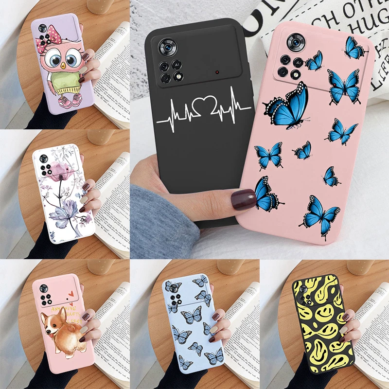 Para Poco X4 Pro 5G Poco M4 Pro funda colorida corazón suave TPU Fundas a prueba de golpes parachoques teléfono contraportada para Xiaomi Poco X4 Pro