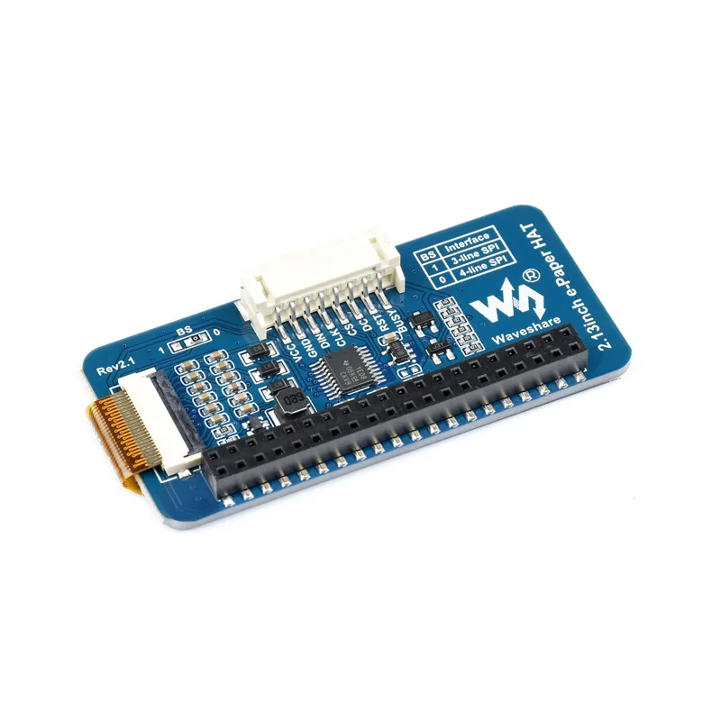 Raspberry Pi pantalla de tinta electrónica de 2,13 pulgadas HAT 250x122 interfaz SPI para Arduino para Raspberry Pi / Jetson Nano - imagen 4