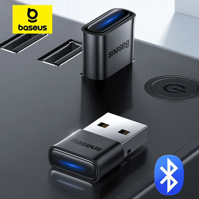Baseus-Adaptador USB Bluetooth 5,1, transmisor receptor de Audio y música para PC, altavoz, portátil, ratón inalámbrico, transmisor USB