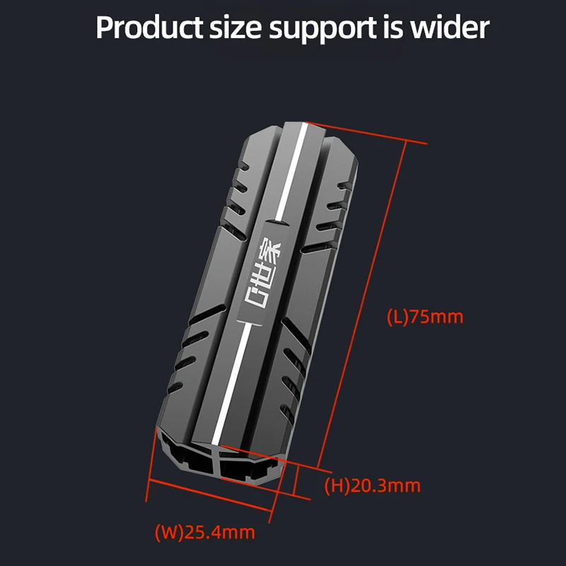 Disipador de calor TEUCER M.2 2280 SSD, radiador M.2 NVME, chaleco de refrigeración de aluminio, radiador eficiente para PC con almohadilla térmica de silicona - imagen 3