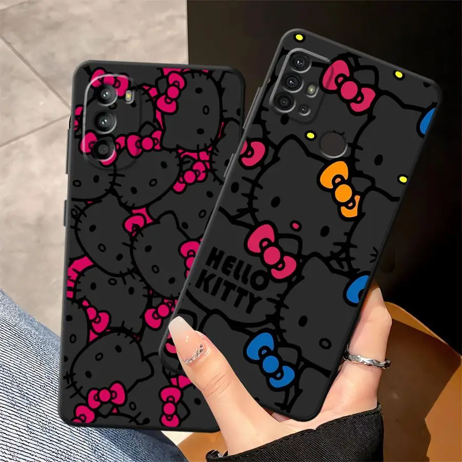 Funda de teléfono suave negra para Motorola Mot G60s G60 G51 G73 G32 G71 G52 G50 Edge 20 Pro 30 Lite G53 G30 G22 Edge40 G31 rosa