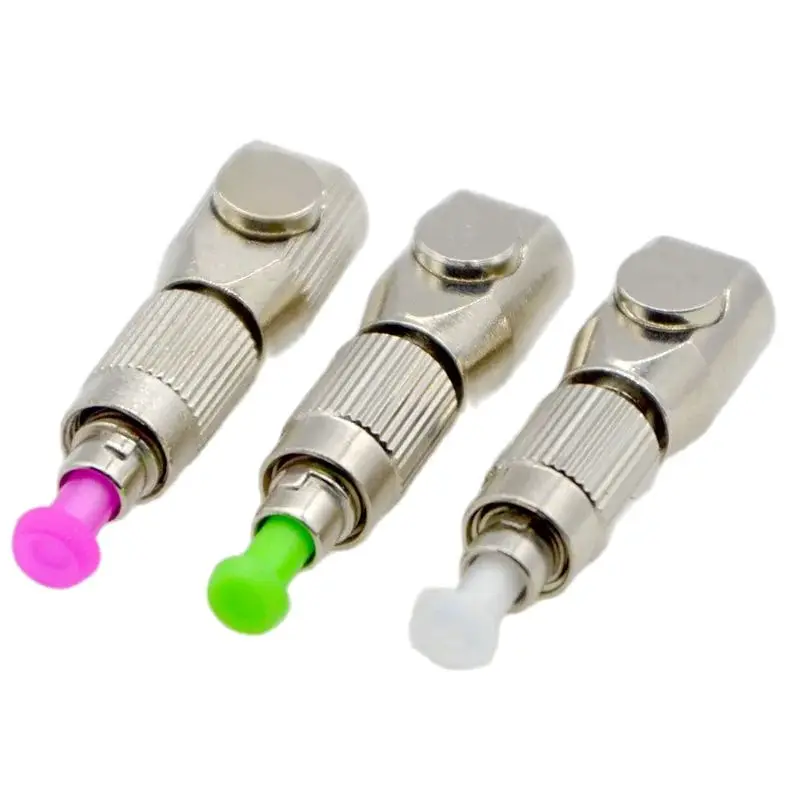 Nuevo conector adaptador de fibra óptica, acoplador de prueba OTDR FC, brida de fibra desnuda redonda plateada, conexión temporal, equipo de repuesto óptico - imagen 2