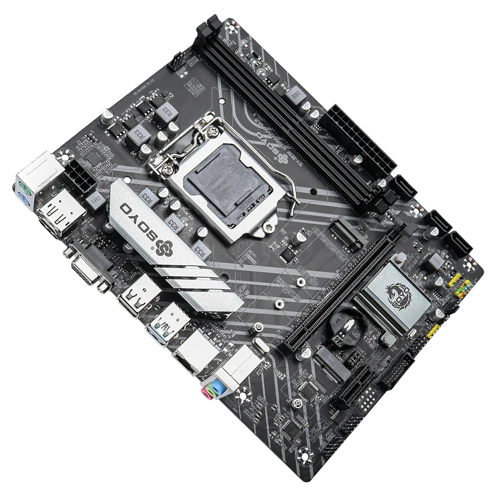 Placa base de juego SOYO H311 LGA1151 compatible con CPU Intel 6/7/8/9 generación DDR4 2133/2400/2666MHz 32GB M.2 SATA3.0 USB3.0 de escritorio - imagen 4