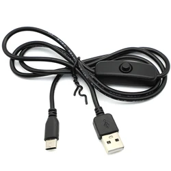 Cable USB-C Alimentación Raspberry Pi 4 con Interruptor - 1M 5V 3A