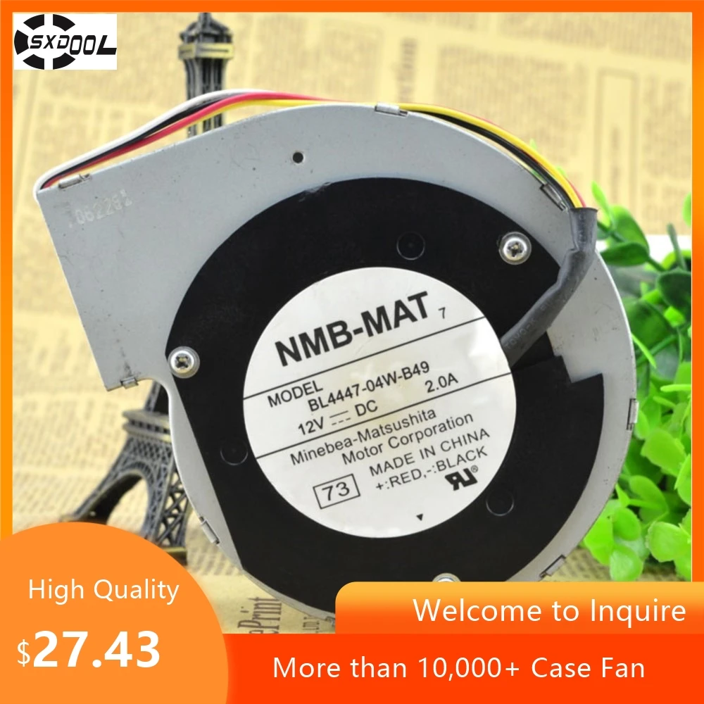 Para NMB BL4447-04W-B49 110x110x28mm 12V 2A 5500RPM 62CFM marco de Metal PWM Turbo ventilador - imagen 2