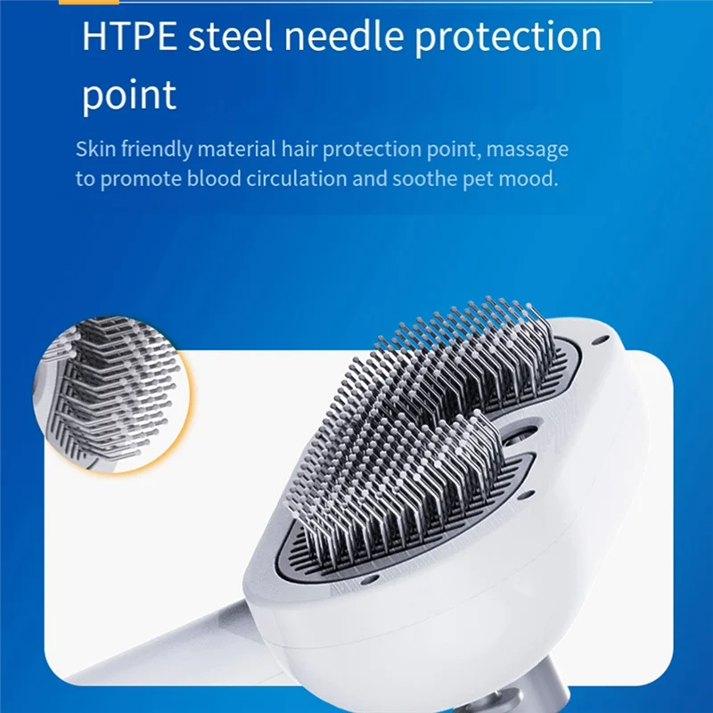 ABWG-cepillo de peine en aerosol para mascotas para perros con carga USB, peine para gatos, rodillo de pelo para mascotas, peine de depilación flotante, cuidado de mascotas - imagen 3