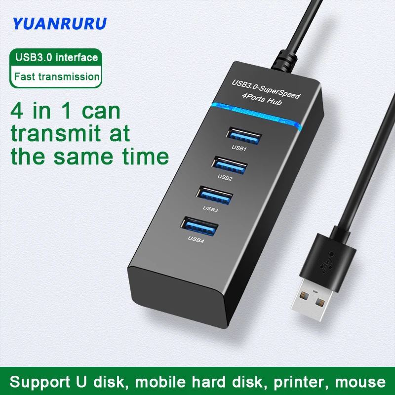 Hub USB 3.0 de 7 puertos - Expansor USB de alta velocidad para PC - imagen 5
