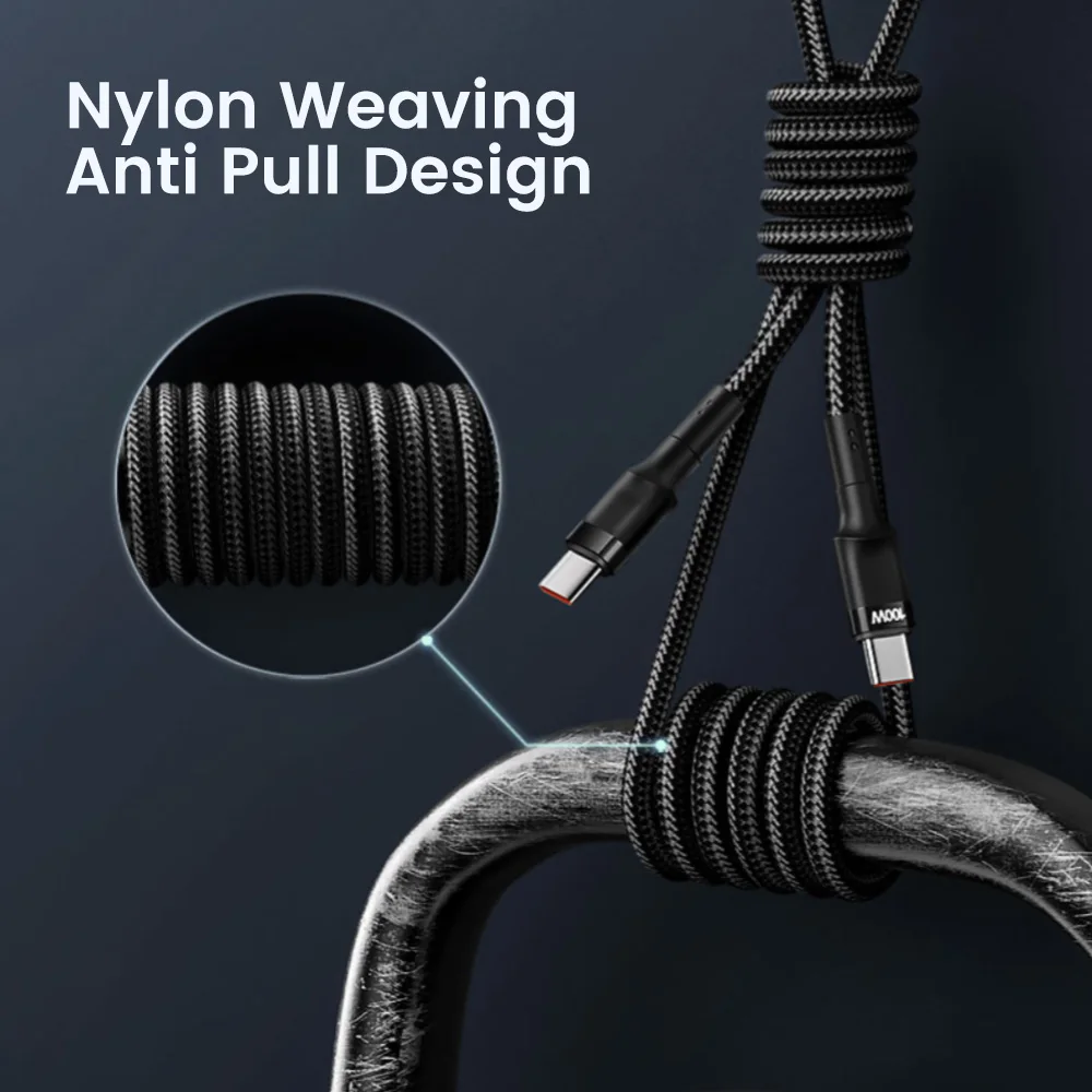 Olaf-Cable de carga rápida tipo C para móvil, Cable de datos de 120W para iPhone 15 Pro Max, PD, Samsung y Xiaomi - imagen 3