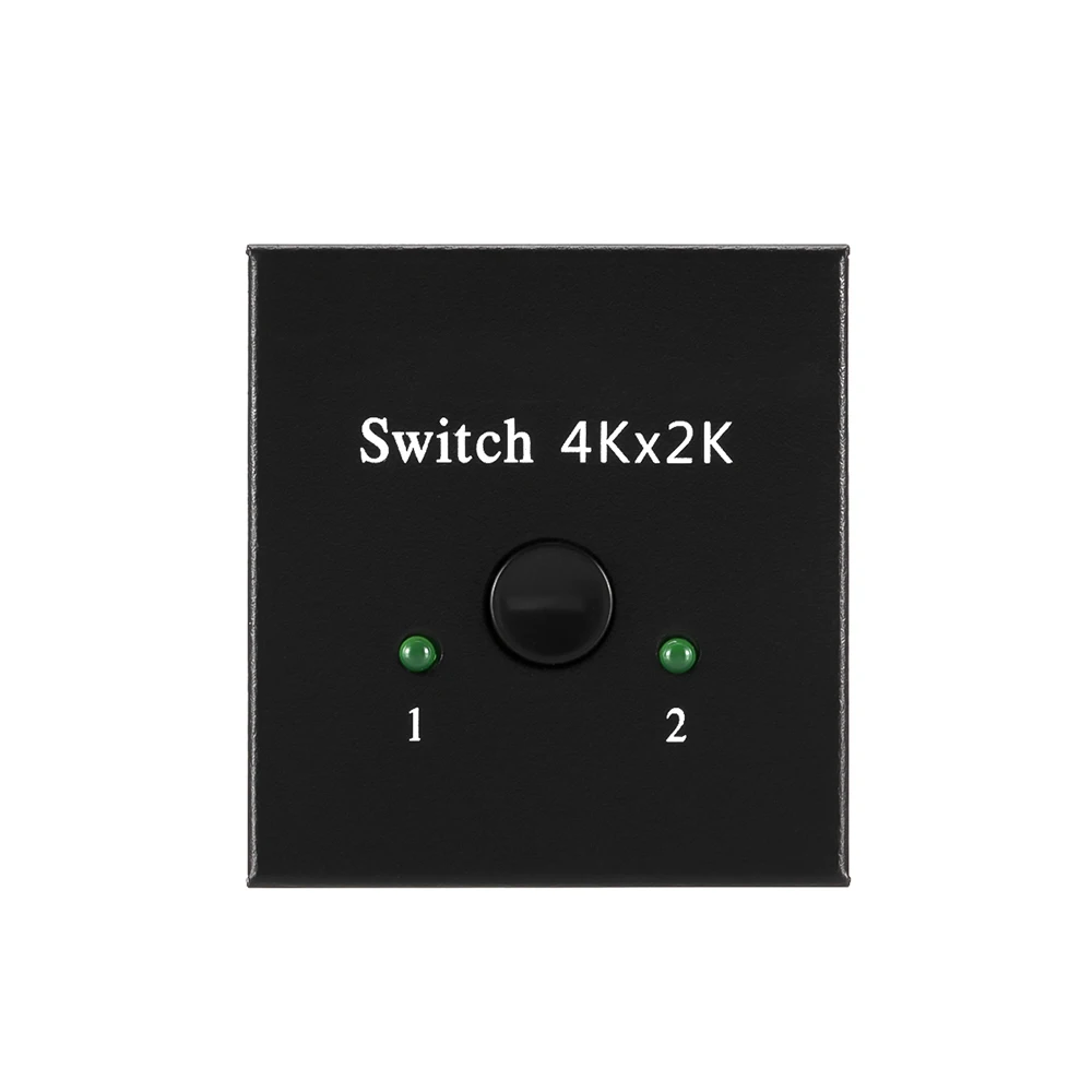 Divisor de conmutador HDTV 4K 2 puertos bidireccionales 1x2 / 2x1 compatible con Ultra HD 4K 1080P 3D HDR HDCP para PS4 Xbox HDTV - imagen 2