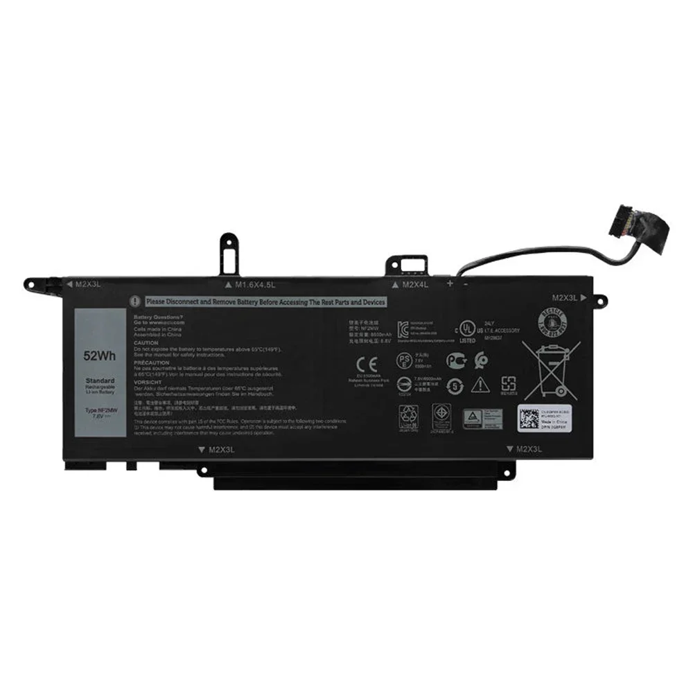 Nueva batería Original y genuina para ordenador portátil NF2MW 7,6 V 52Wh para Dell Latitude 7400 serie 2 en 1 7146W 0C76H7 C76H7 etc. - imagen 3