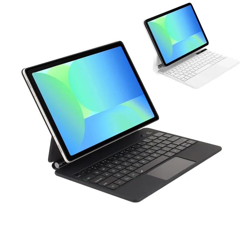 Pantalla de batería de teclado mágico para Samsung Galaxy Tab S10 FE S9 FE 10,9 ''Tab S9 S8 S7 teclado retroiluminado de 11 pulgadas con Trackpad